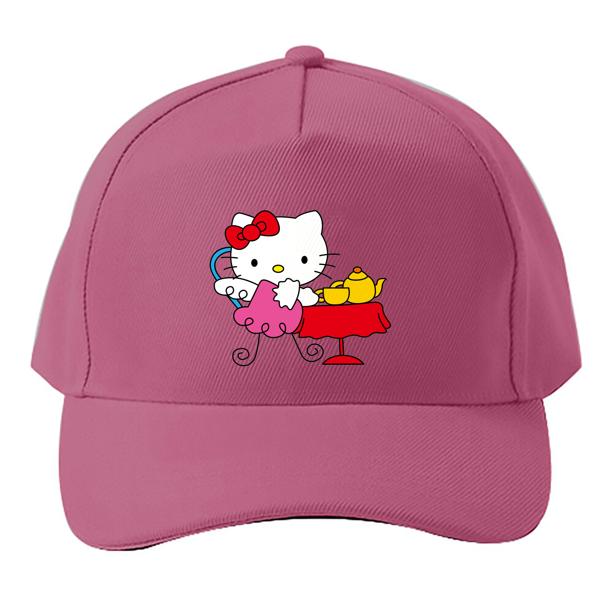 （画像用） Hello Kitty ハローキティ ベースボールキャップ 綿100％ 男女兼用 帽子 スポーツ